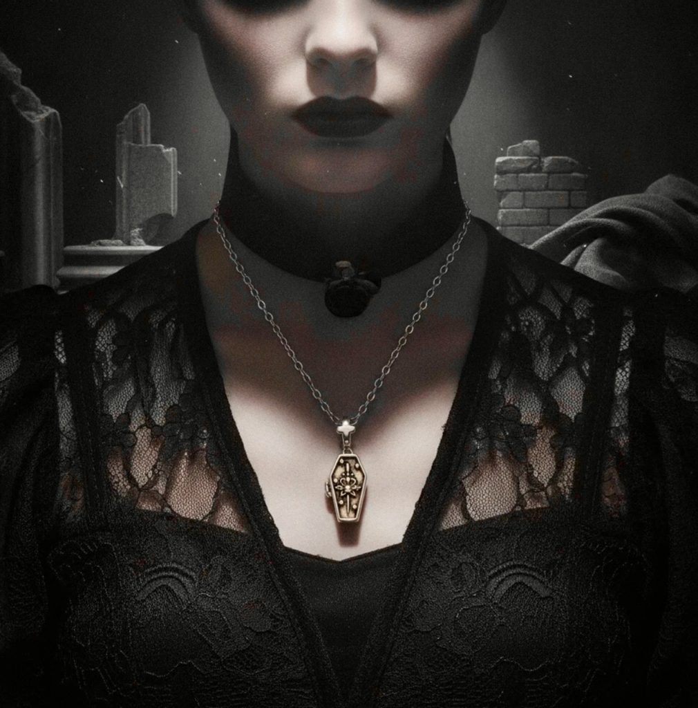 Dead Living Girl Coffin Locket