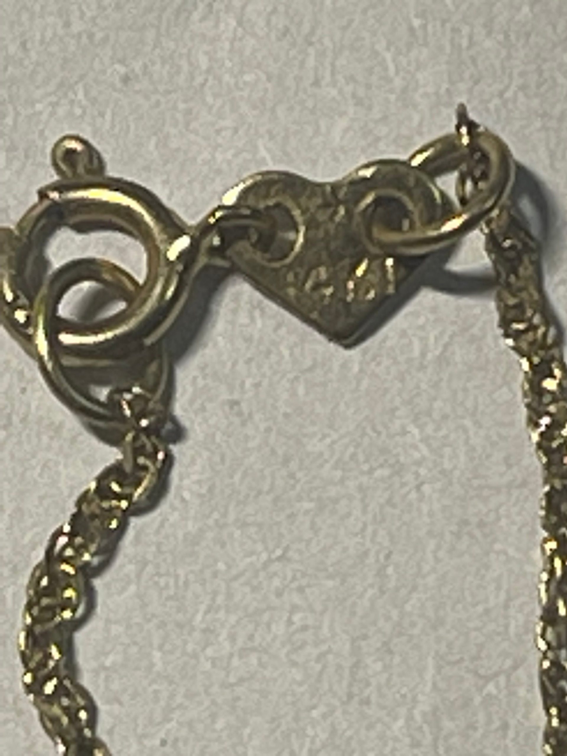 14k solid Yellow Gold Diamond Square Necklace - Dainty Vintage Jewelry - Image 9