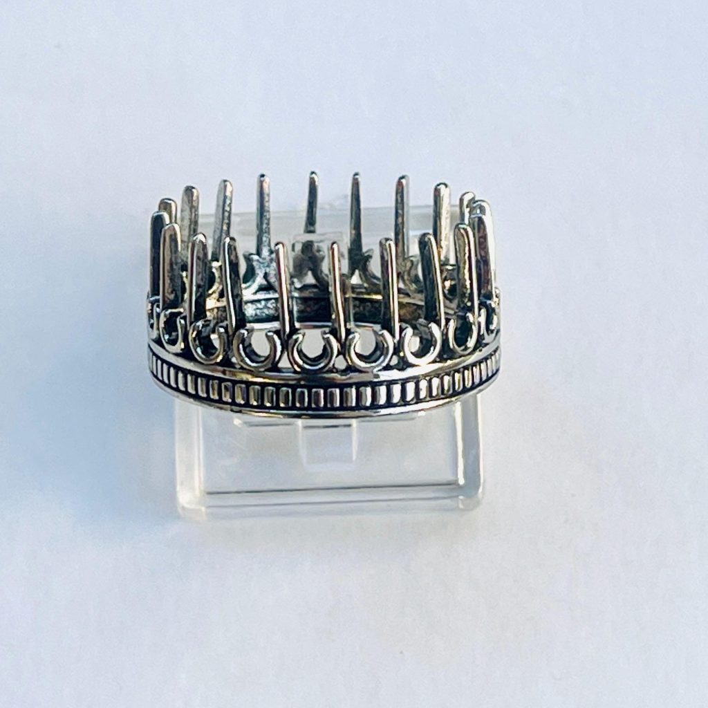 Gothic Spikes Sterling Silver Ring - City Fence Design