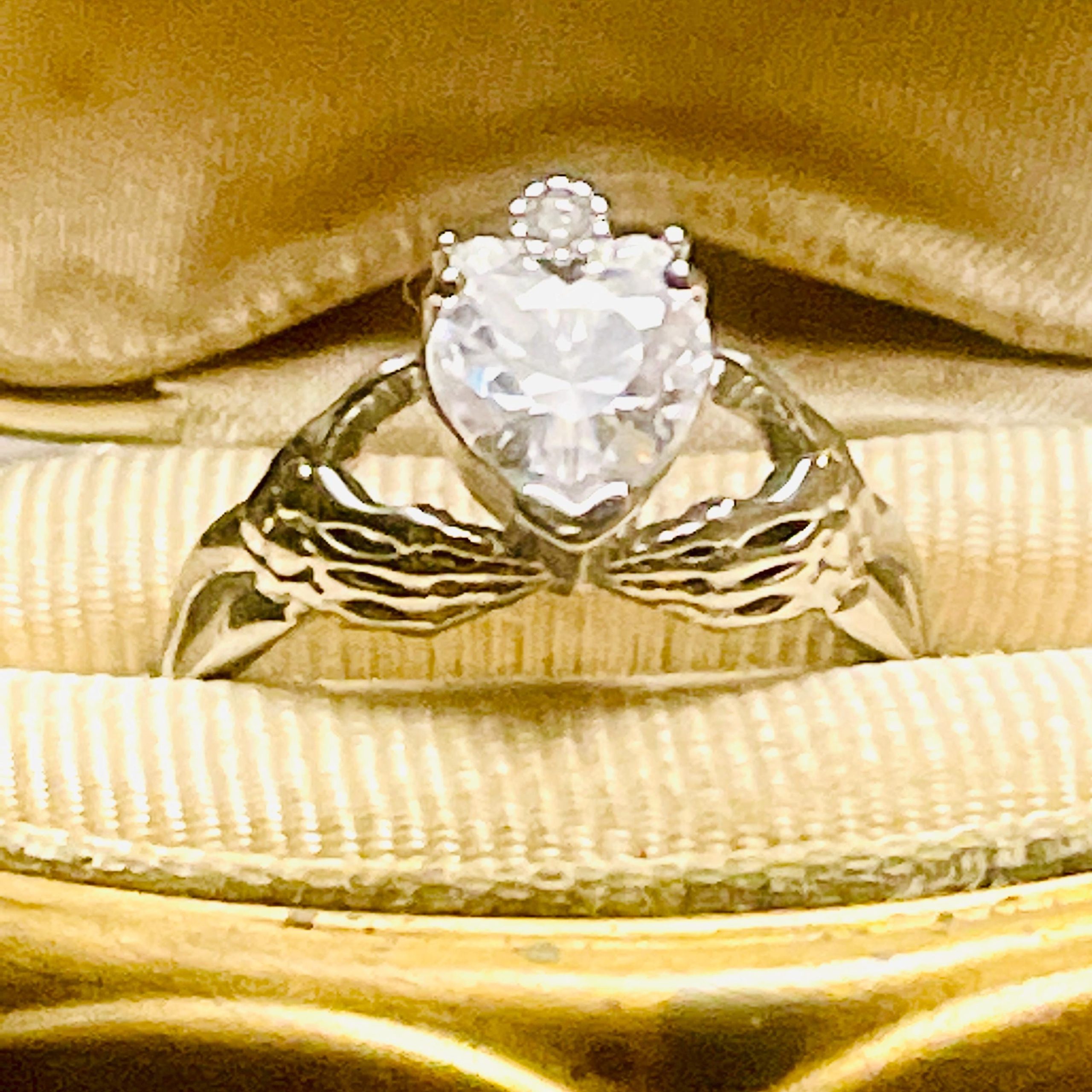 Gothic Claddagh Ring: Sterling Silver Crowned Heart & Skeleton Hands - Image 5