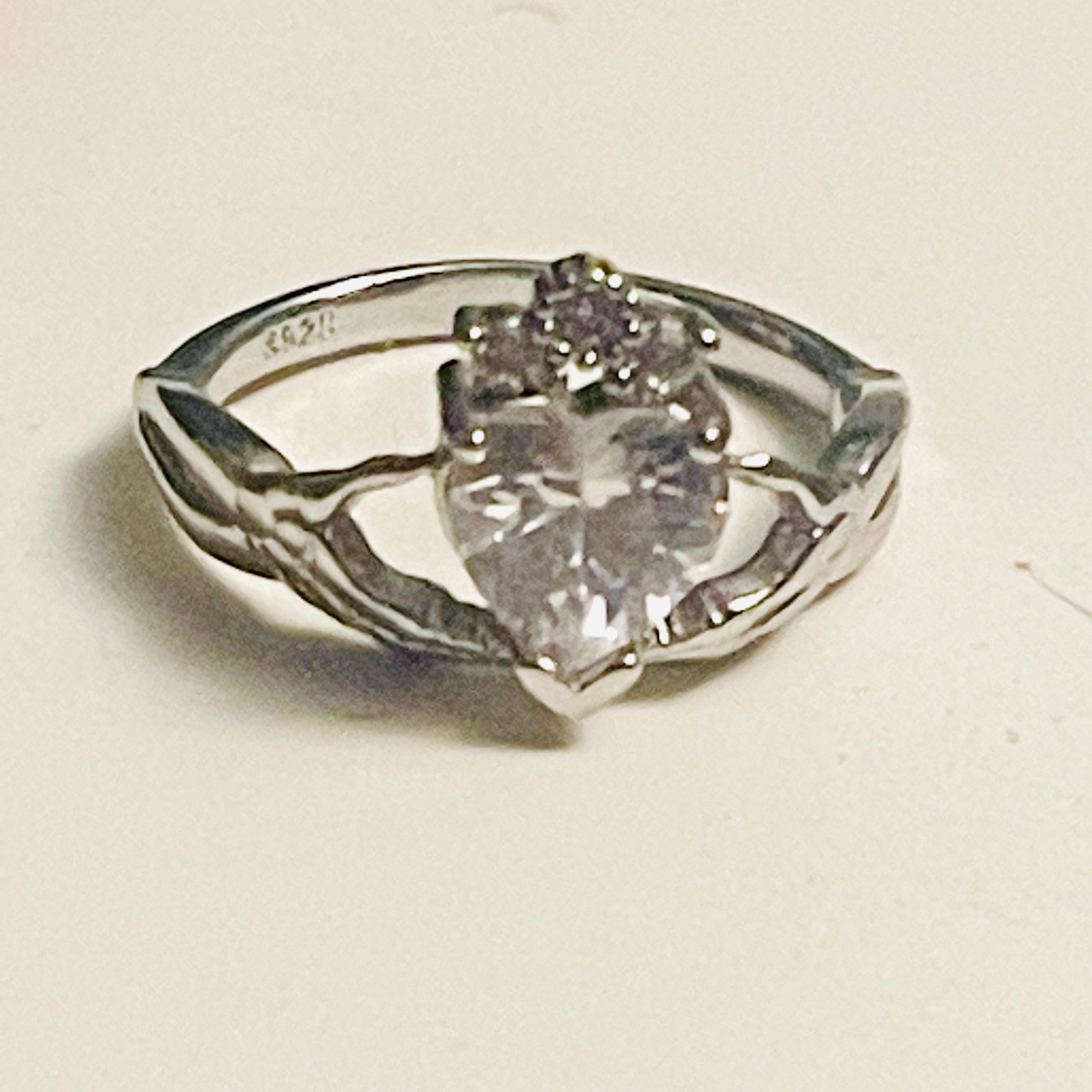 Gothic Claddagh Ring: Sterling Silver Crowned Heart & Skeleton Hands - Image 8