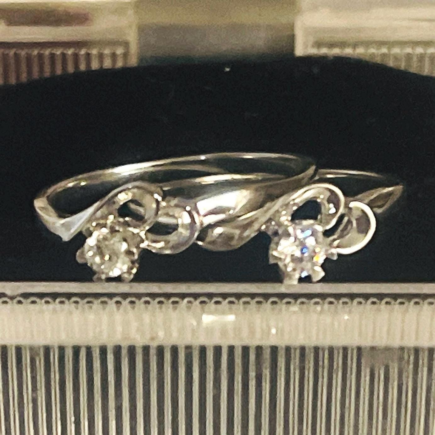 Girl Ring Set - Lesbian Couple's Matching Rings for Romantic Commitment