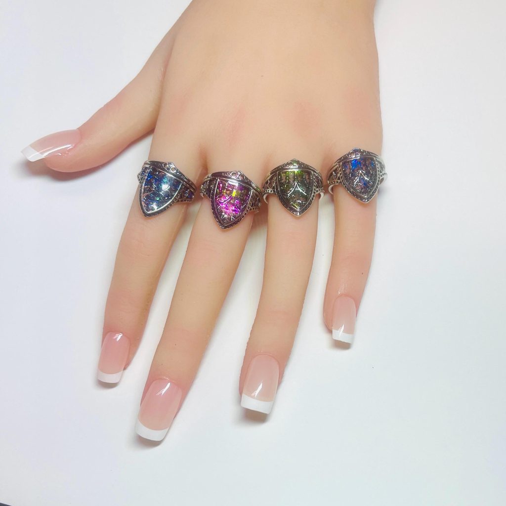 Gothic Stained Glass Window Ring: Cathedral Arch, Fairytale Jewelry