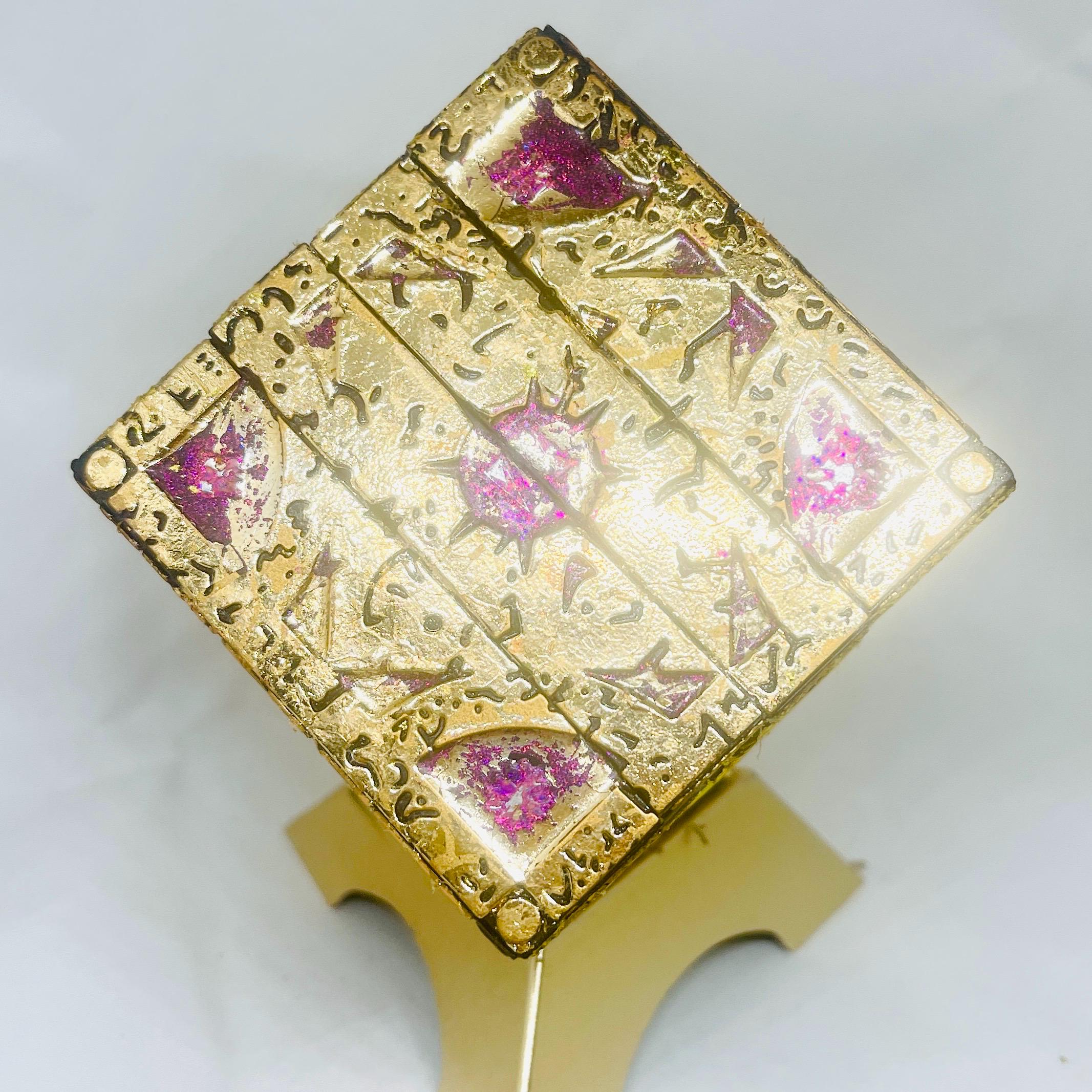Handmade Hellraiser Puzzle Box: Color-Shift Finish, Special Gift Inside - Image 3