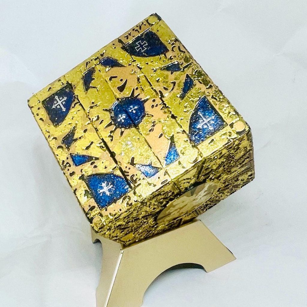 Handmade Hellraiser Puzzle Box: Movie Prop Replica with Gift
