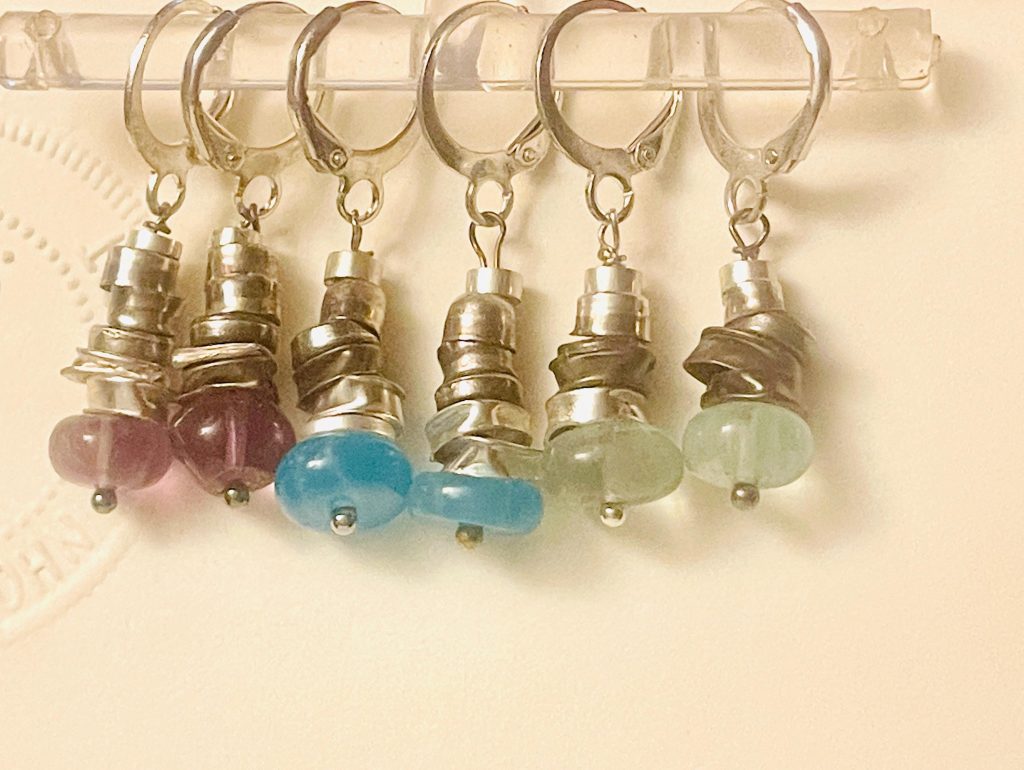 Sterling Silver Drop Earrings: Natural Fluorite, Handmade Dangle Earrings
