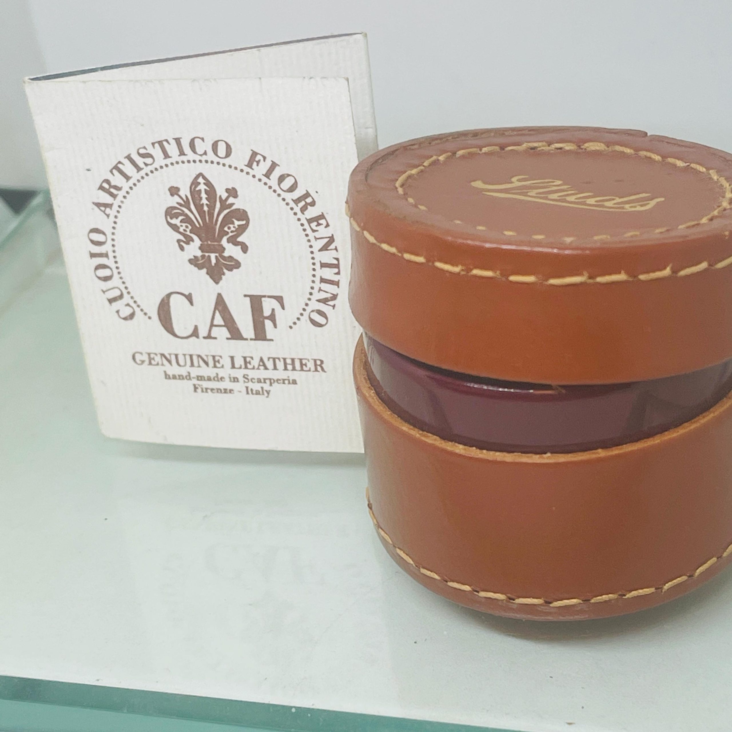 Antique Italian Leather Box: Handmade Vintage Jewelry Keepsake - Image 3