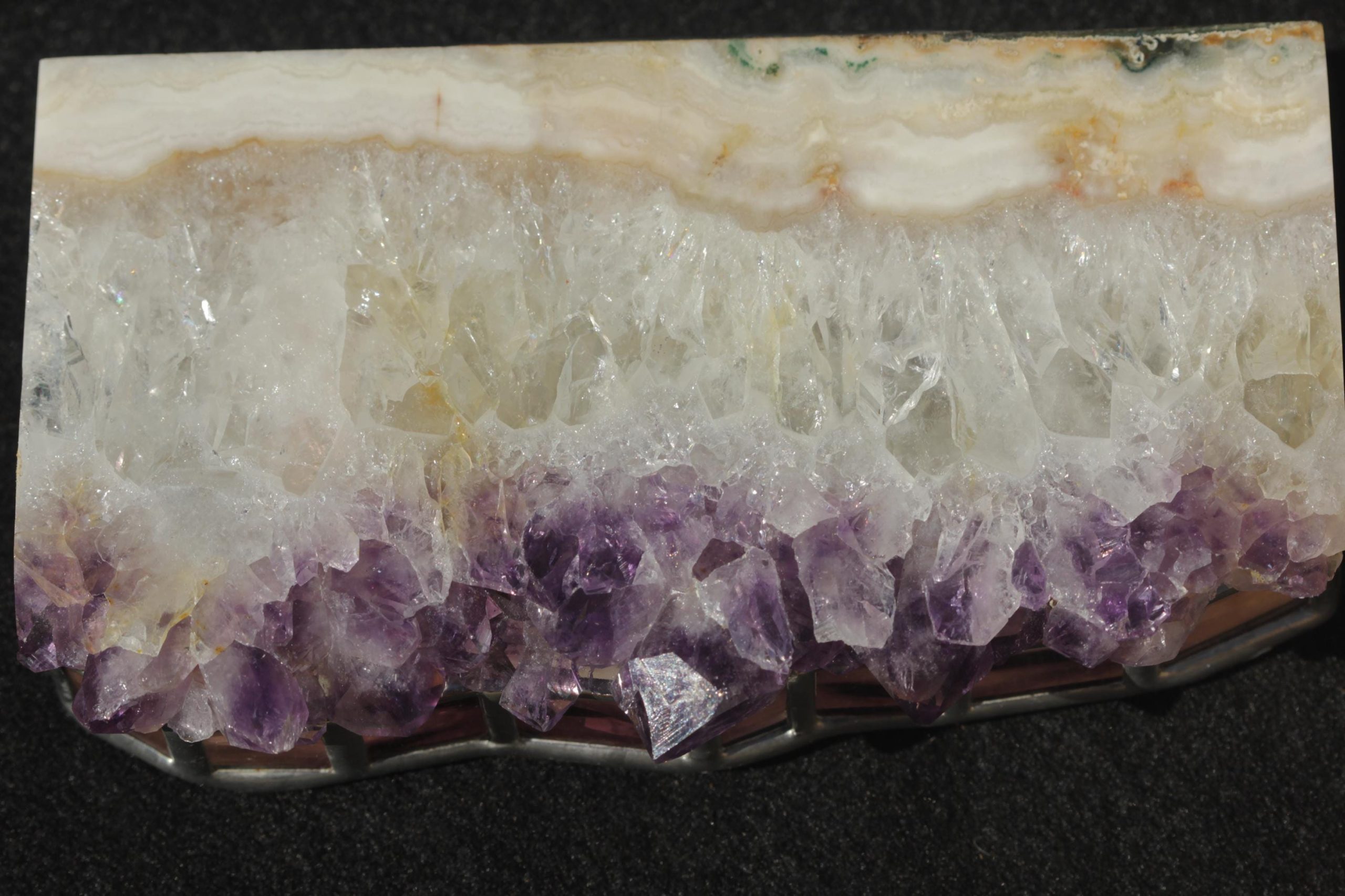 Amethyst Geode Stained Glass Jewelry Box: Handmade Crystal Keepsake - Image 5