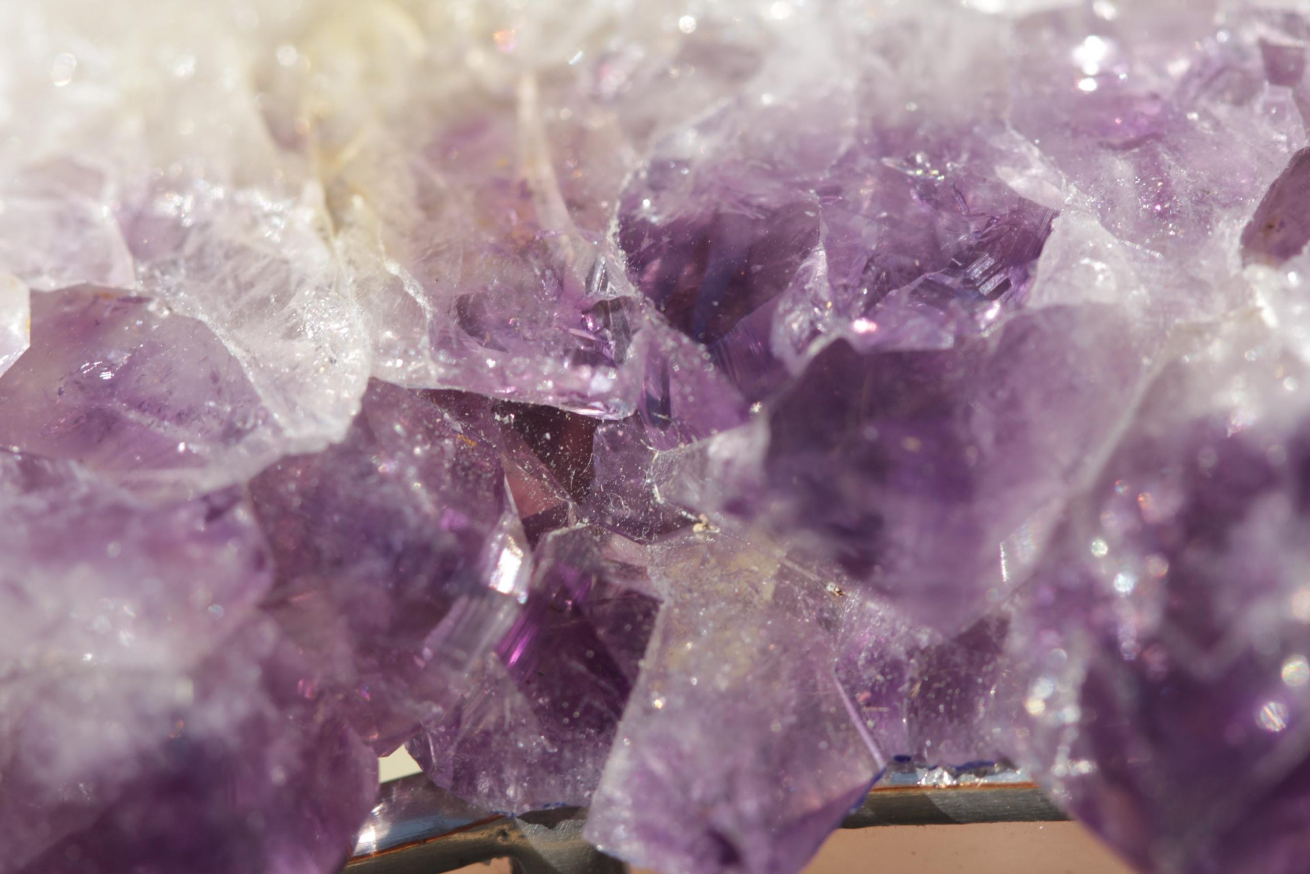 Amethyst Geode Stained Glass Jewelry Box: Handmade Crystal Keepsake - Image 6