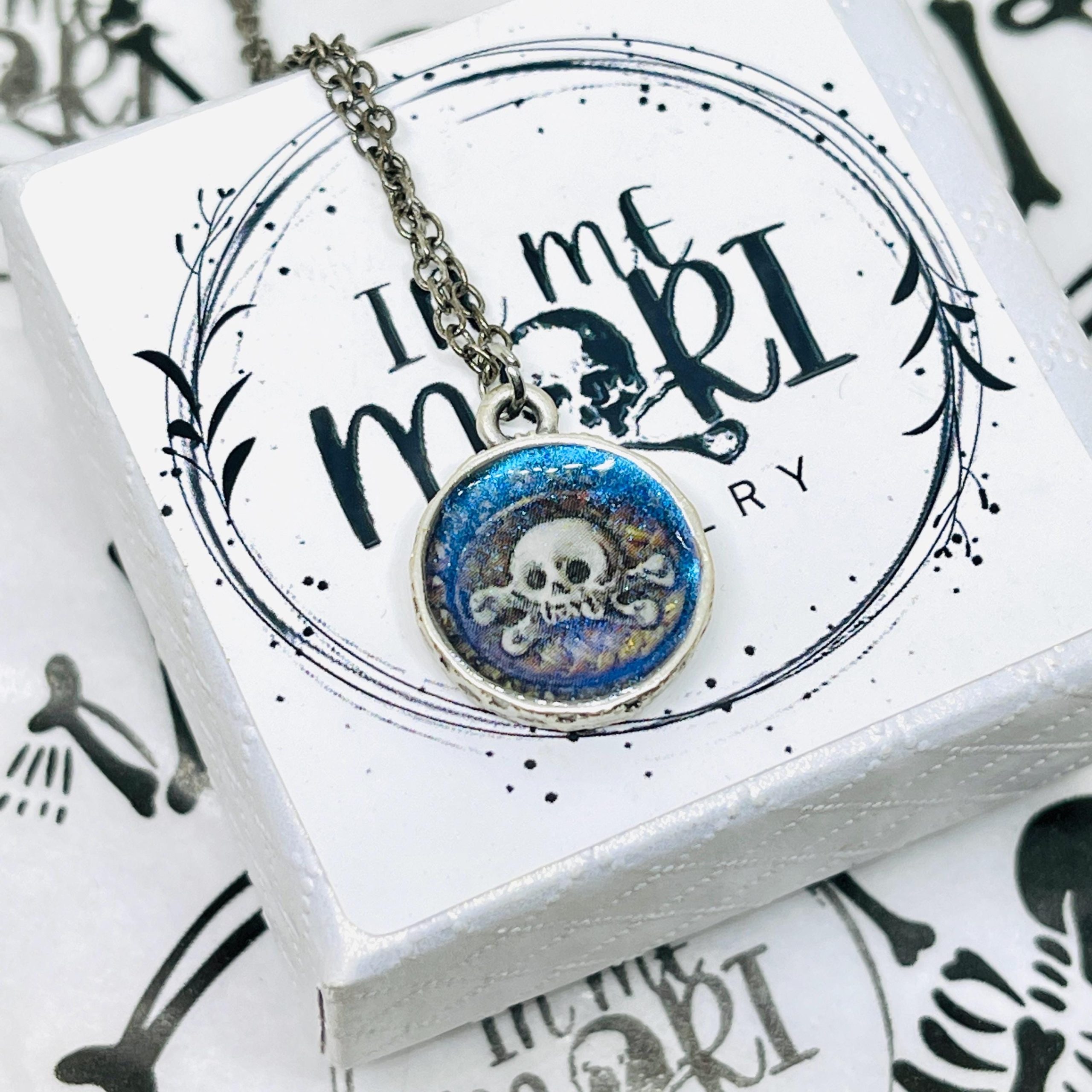 Memento Mori Sterling Silver Pendant: Gothic Skull Necklace - Image 8