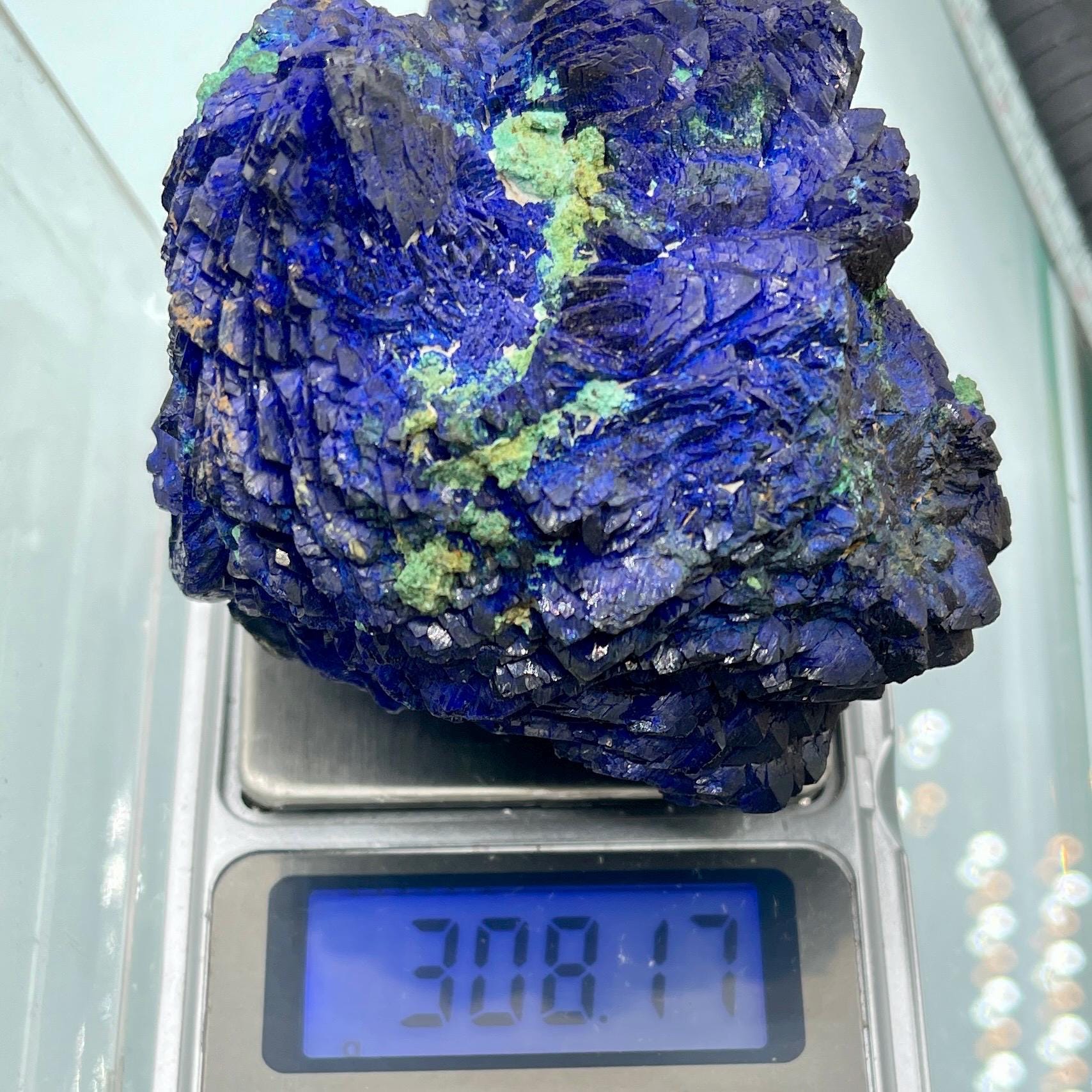 Vintage Azurite Malachite Crystal Rosette – Natural Gemstone Specimen - Image 2