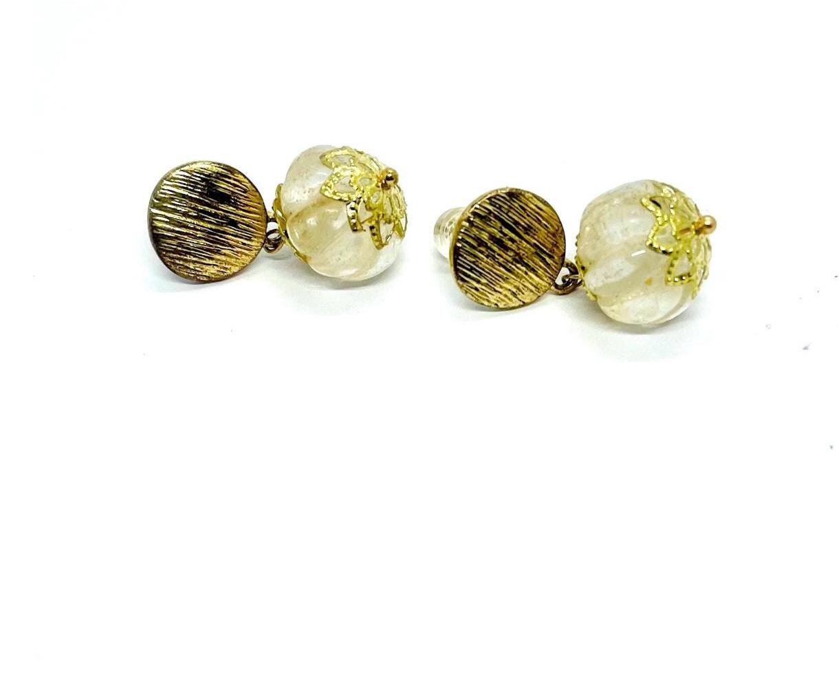 Citrine Quartz 18k Gold Drop Earrings, Bridal Wedding Jewelry - Image 9
