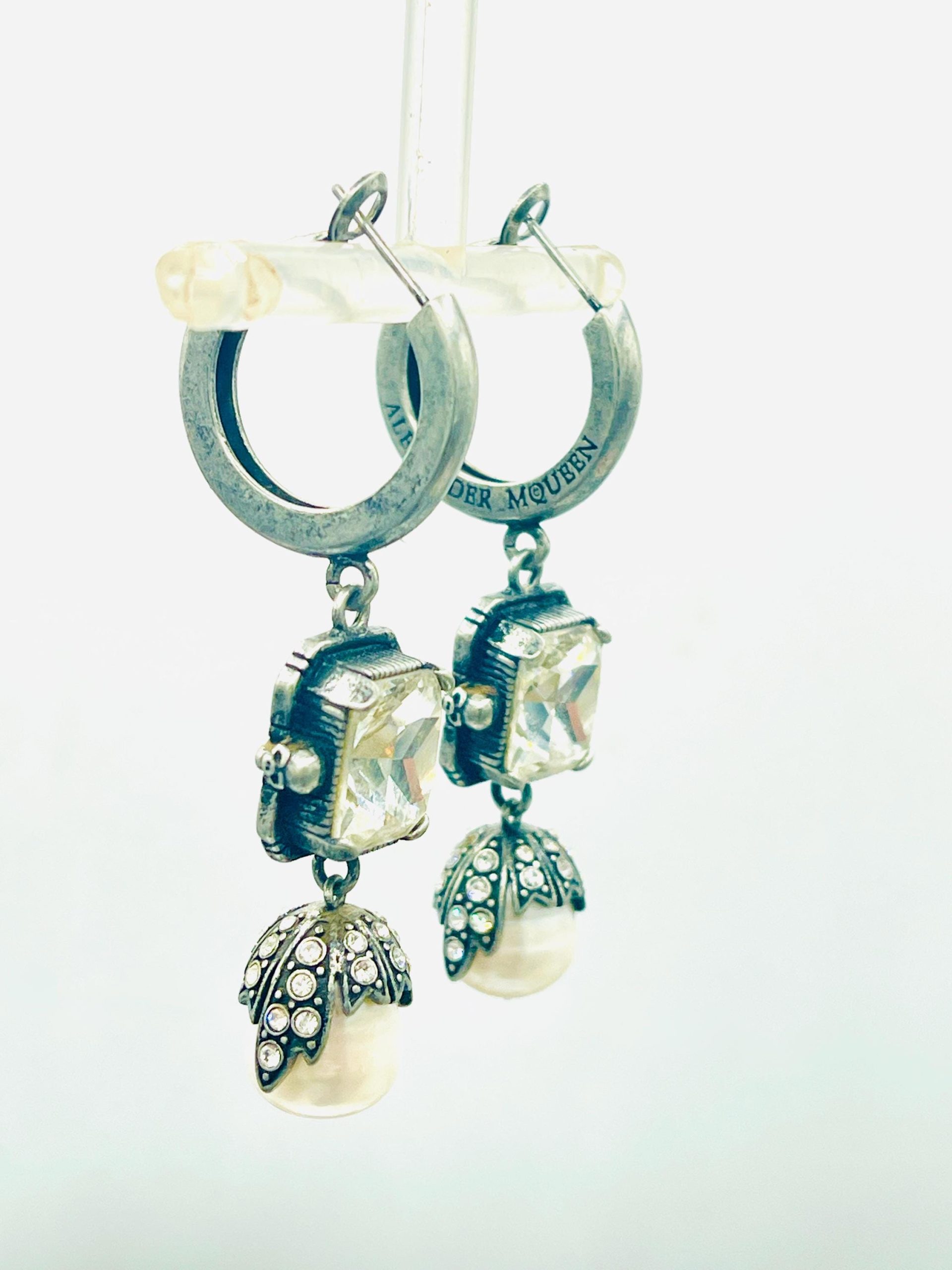 Alexander McQueen vintage crystal earrings- drop earrings - Image 7