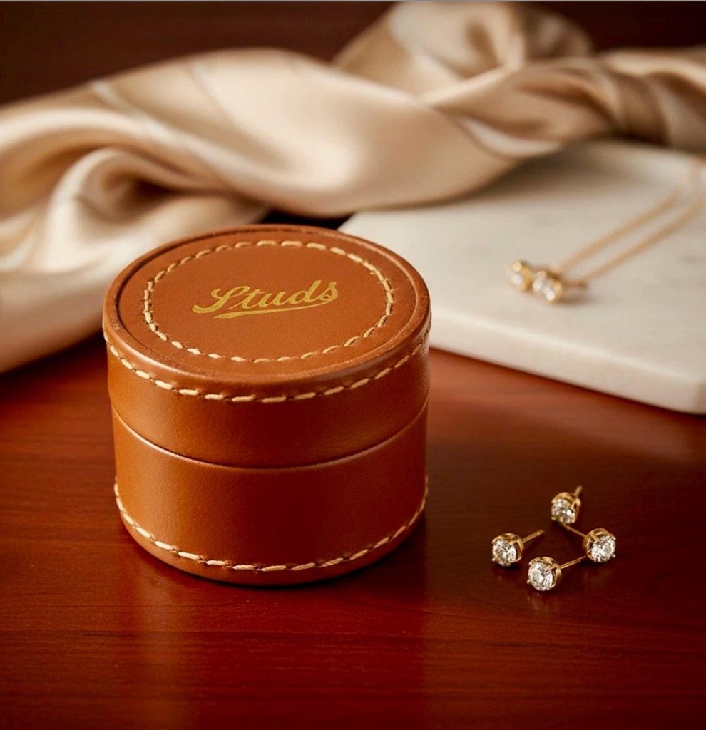 Antique Italian Leather Box: Handmade Vintage Jewelry Keepsake
