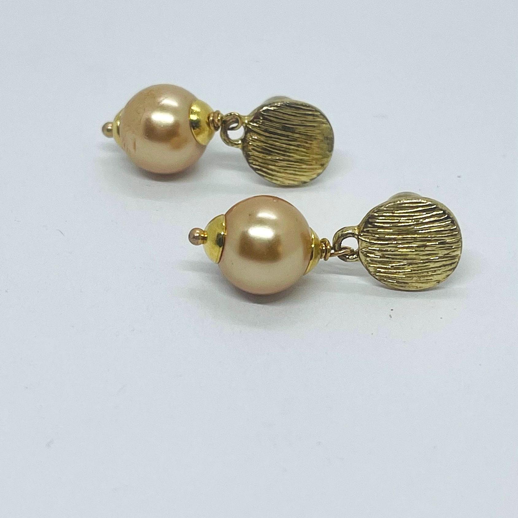 Citrine Quartz 18k Gold Drop Earrings, Bridal Wedding Jewelry - Image 5