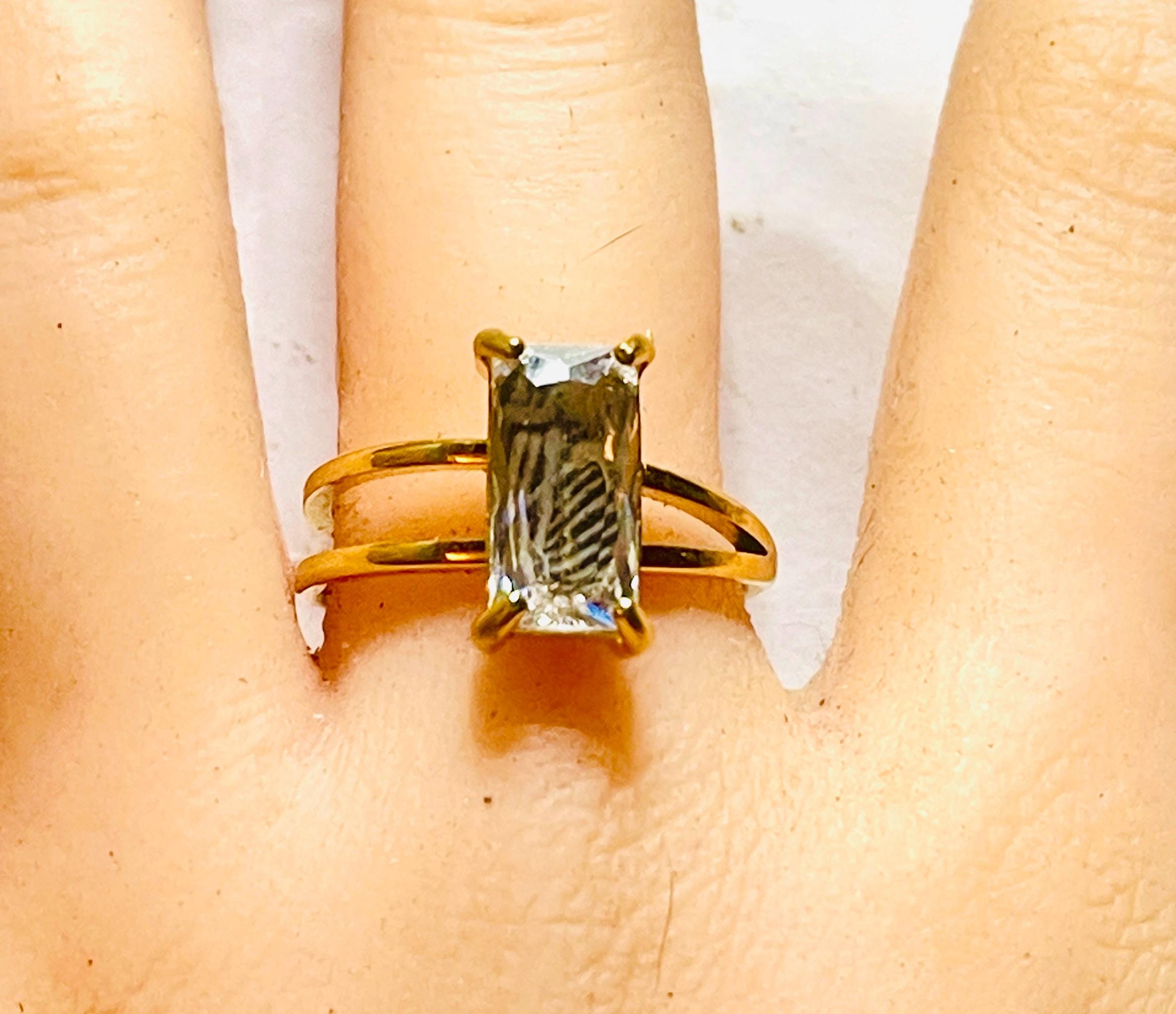 Gothic Memento Mori Skeleton Ring: 18k Gold Vermeil Quartz Ring - Image 9