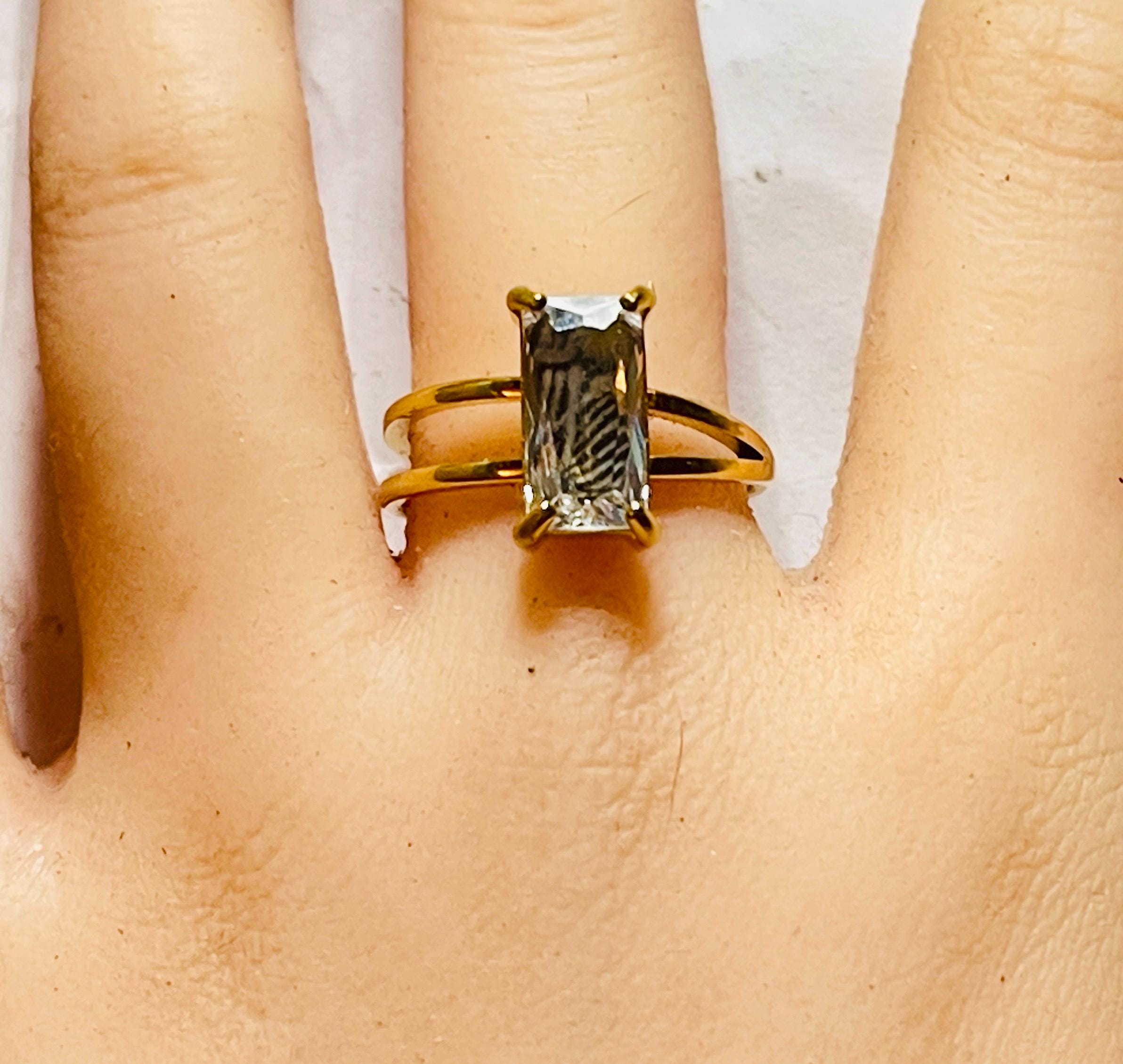 Gothic Memento Mori Skeleton Ring: 18k Gold Vermeil Quartz Ring - Image 10