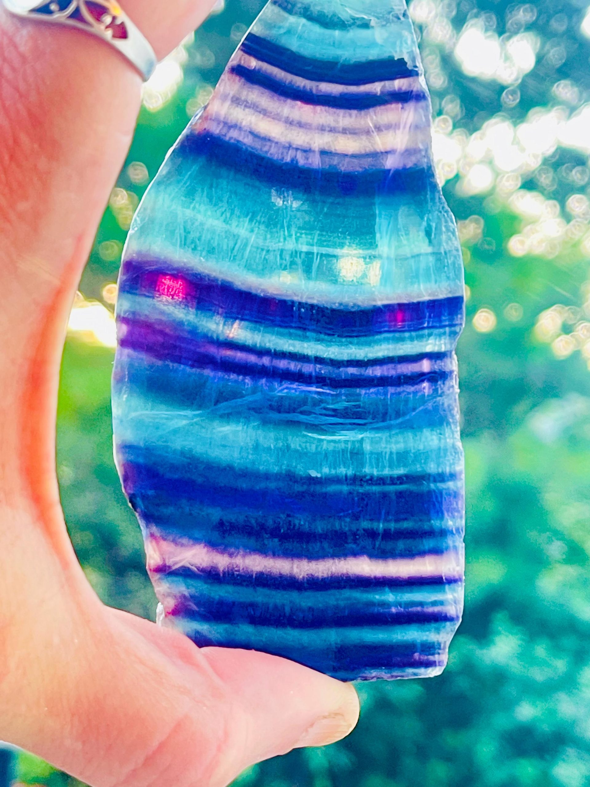 Natural Flourite AAA gemstone cut quality - Amazing Natural Gemstone Specimen - Image 8