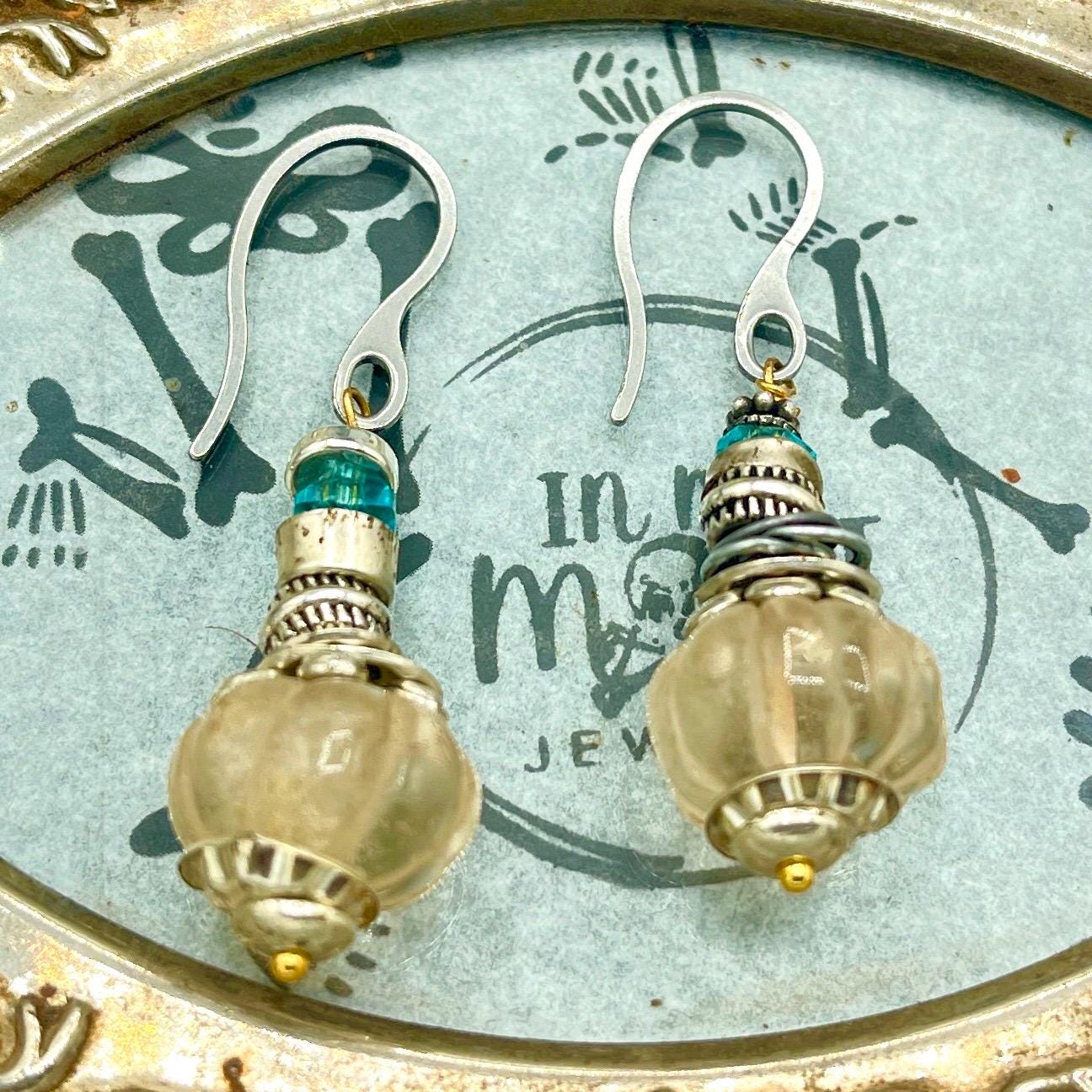Citrine Quartz silver Drop Earrings, topaz and sterling earrings - Image 7