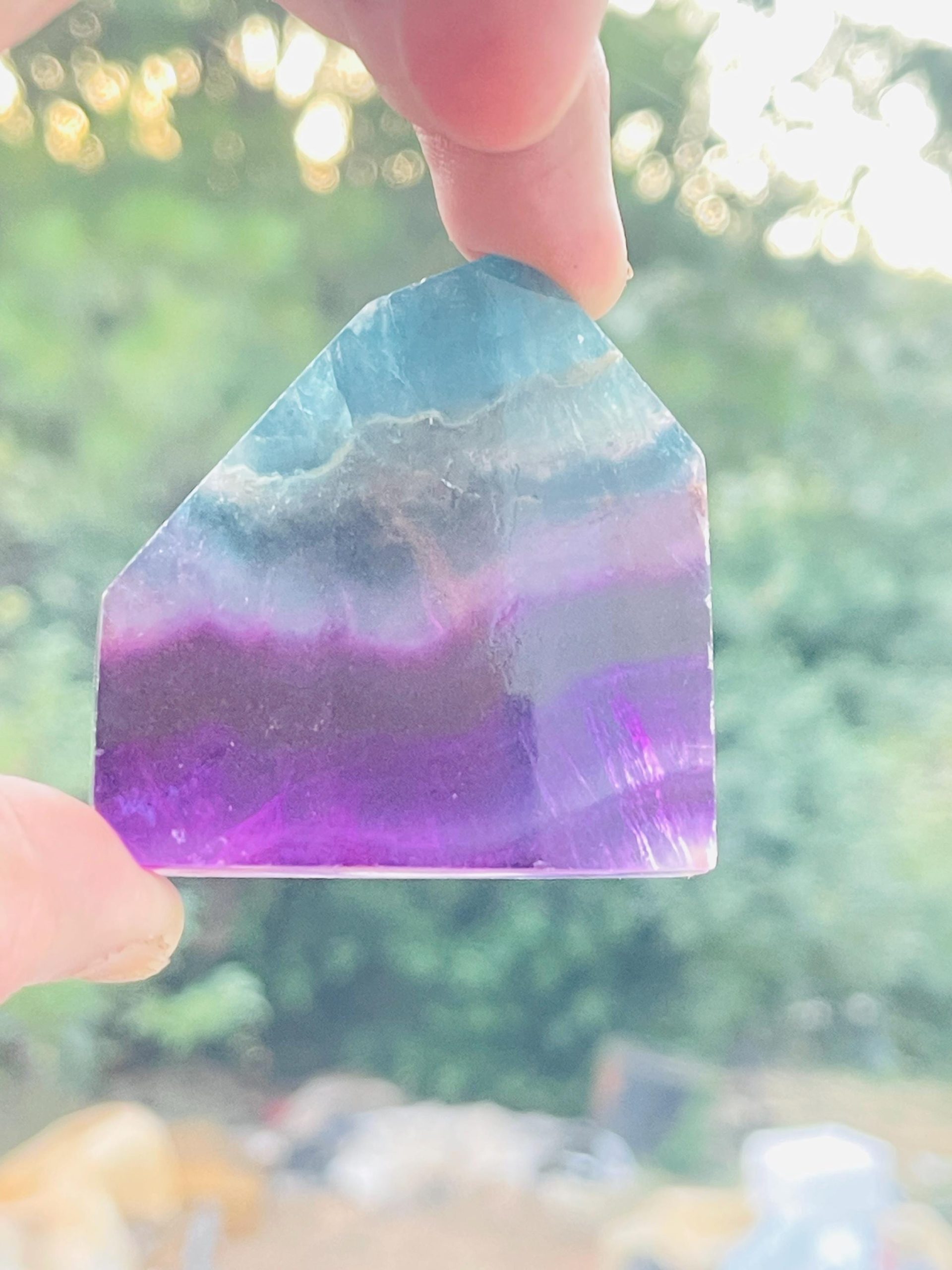 Amazing blue Flourite AAA gemstone cut quality - Natural Gemstone Specimen - Image 5