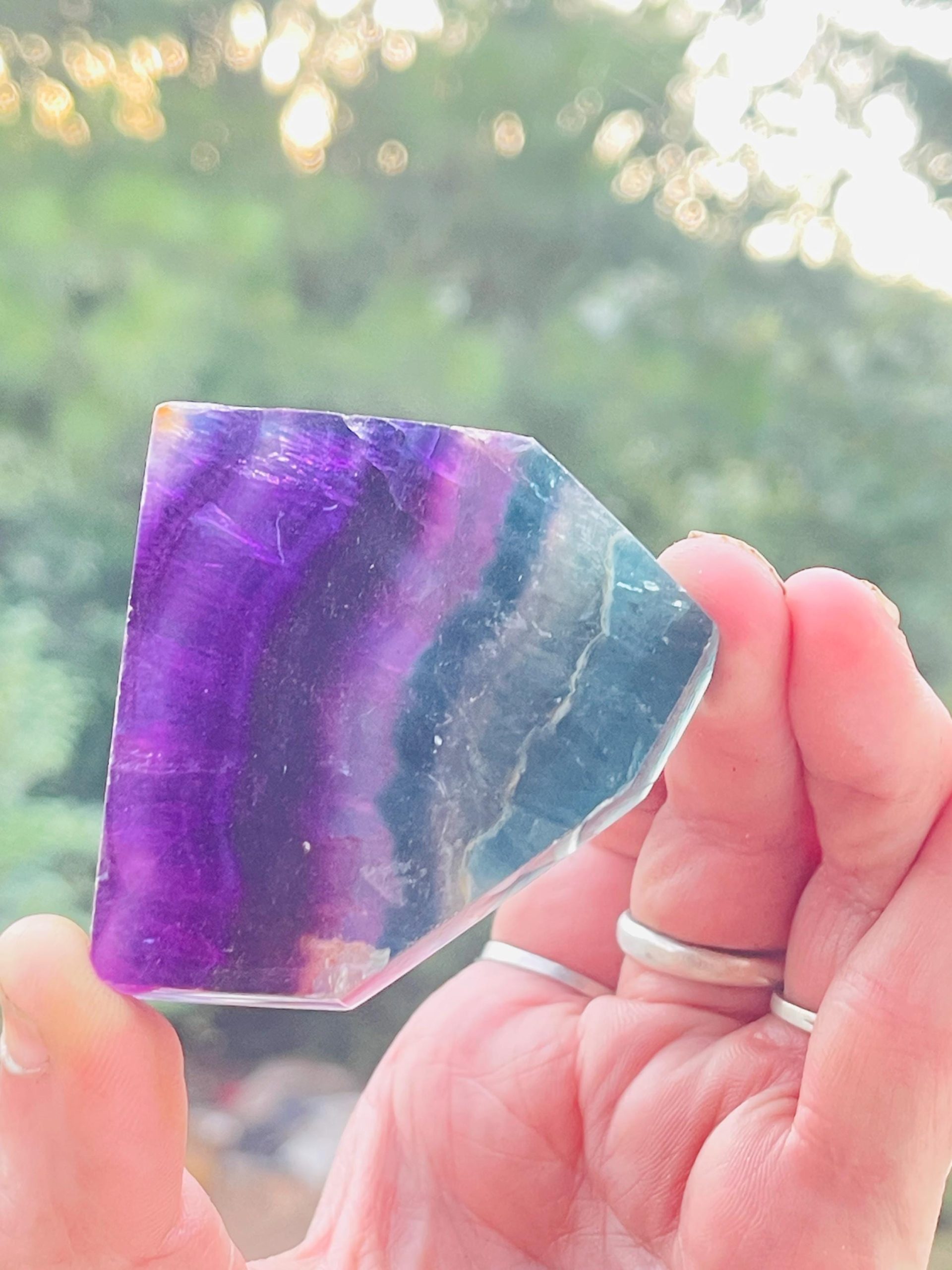 Amazing blue Flourite AAA gemstone cut quality - Natural Gemstone Specimen - Image 6