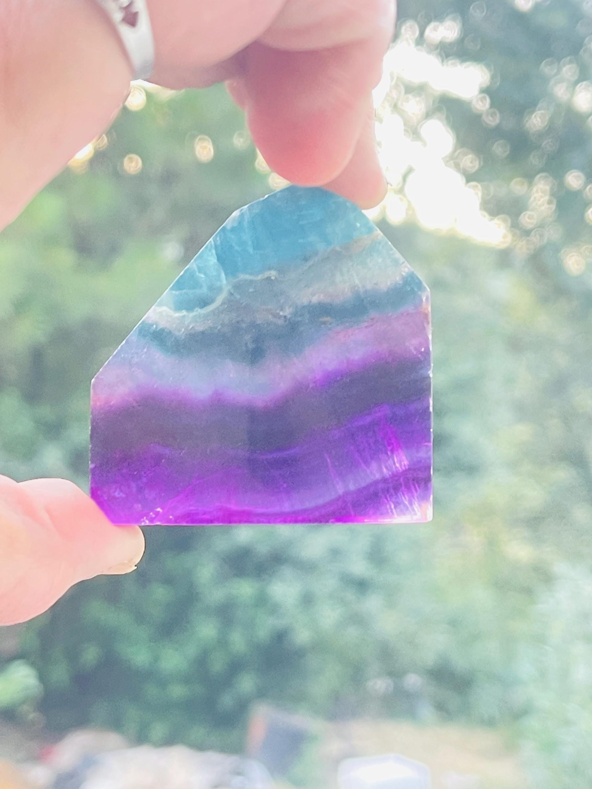 Amazing blue Flourite AAA gemstone cut quality - Natural Gemstone Specimen - Image 7