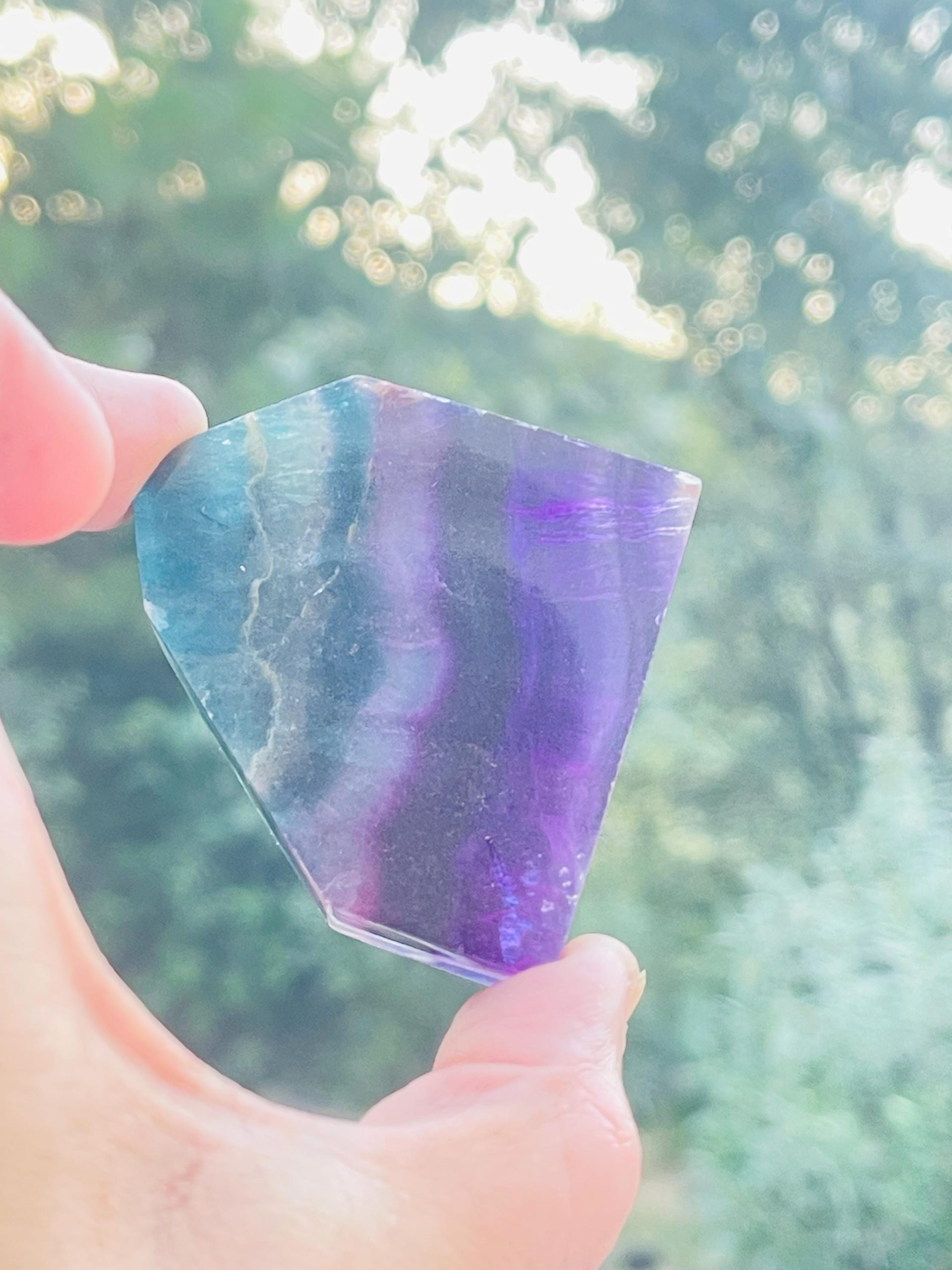 Amazing blue Flourite AAA gemstone cut quality - Natural Gemstone Specimen - Image 4
